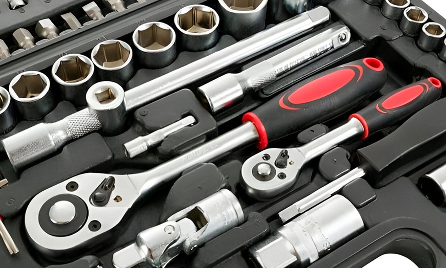 Image 2: Malette à outils polyvalente de 108 pièces