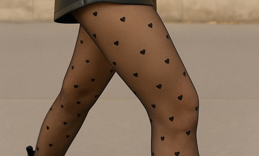 Image 9: Collants thermiques effet peau doublés polaire