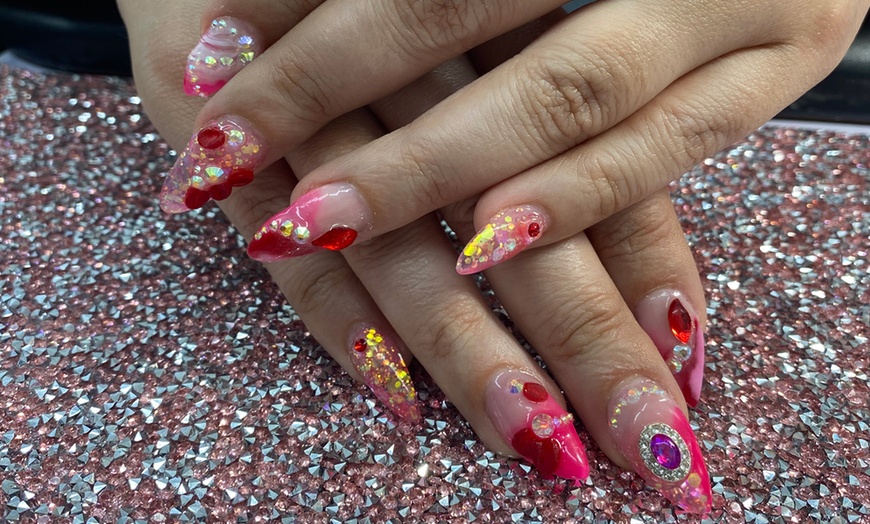 Image 9: Nail Art Magic: Gel X / Acrylic Set with Extra Hand Massage