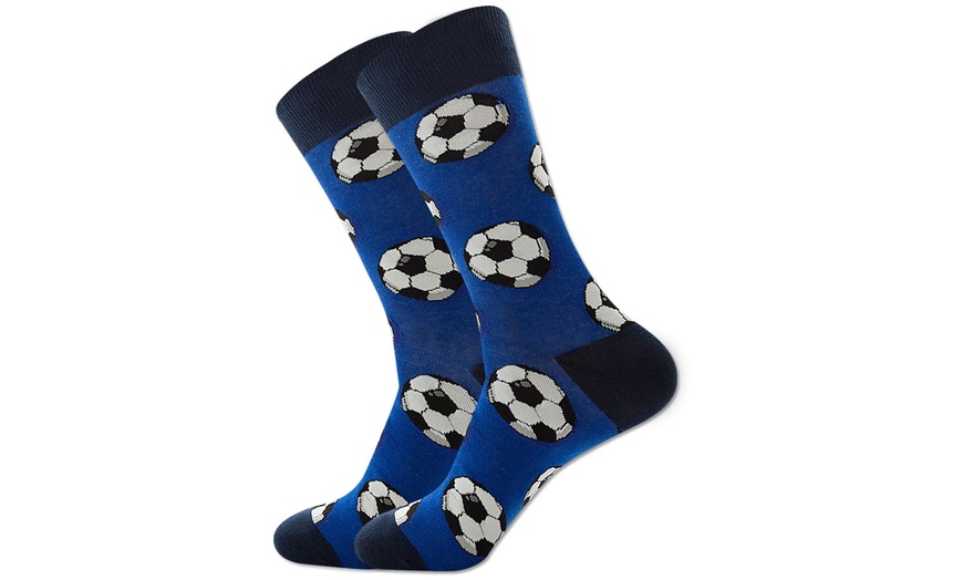 Image 5: Up to 10 Packs of Men's Ball Print Socks
