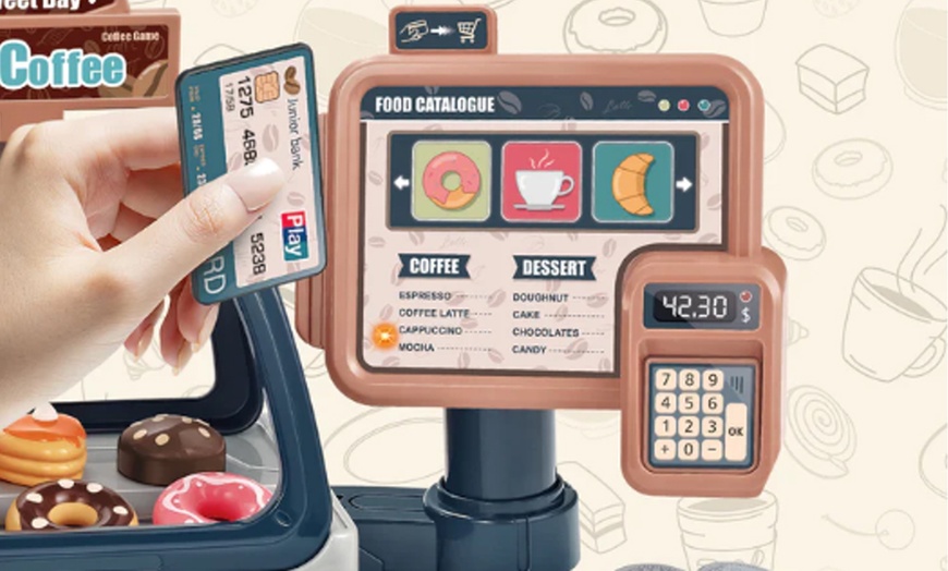 Image 3: Kids Coffee Shop Playset