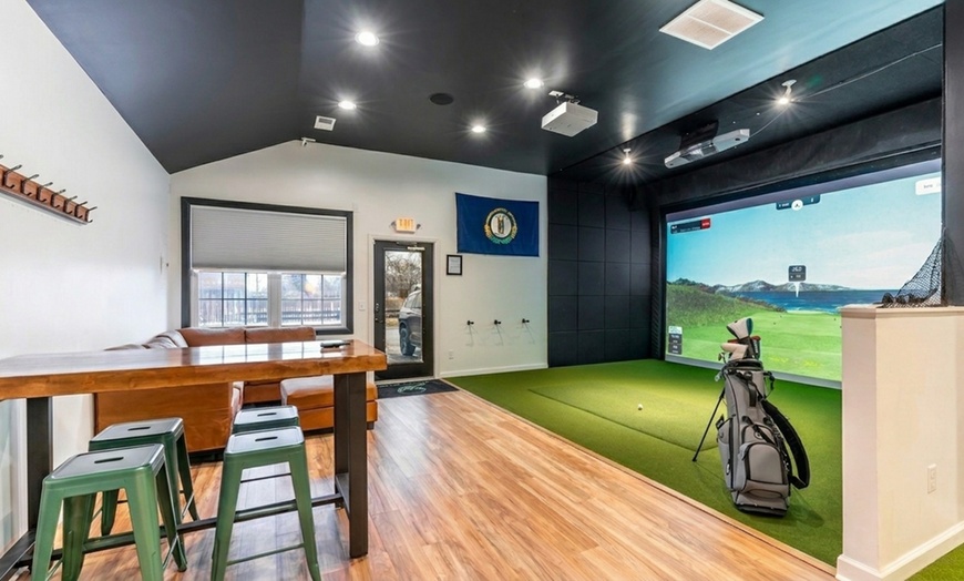 Image 2: Indoor Golf Simulator Rental at The Limestone Bay - Lexington, KY