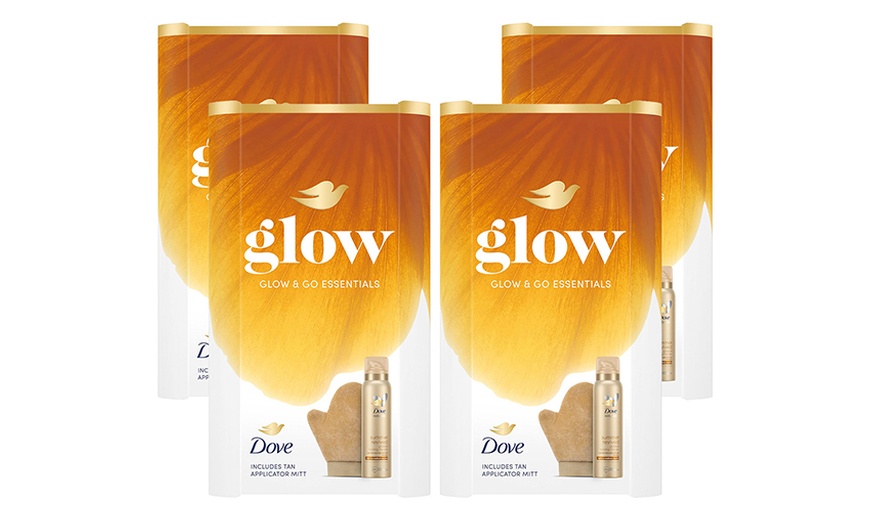 Image 7: Dove Glow & Go Essentials Gift Set Skincare Pamper Kit, 200ml