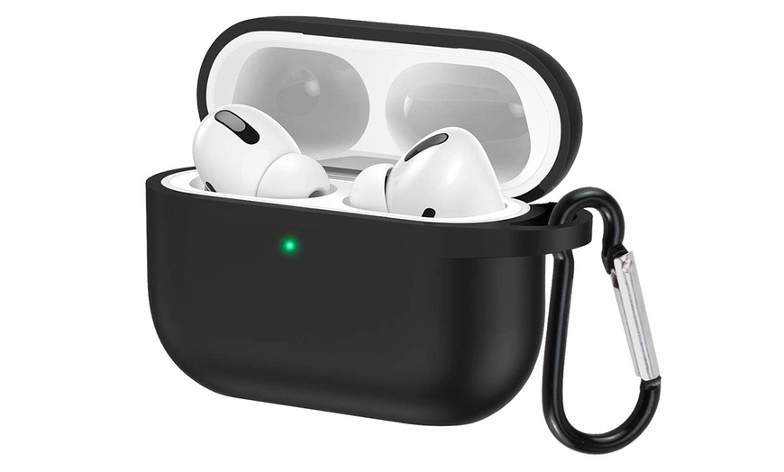 Image 2: 5 in 1 Apple AirPods Pro Soft Silicone Full Protective Shockproof Case Cover
