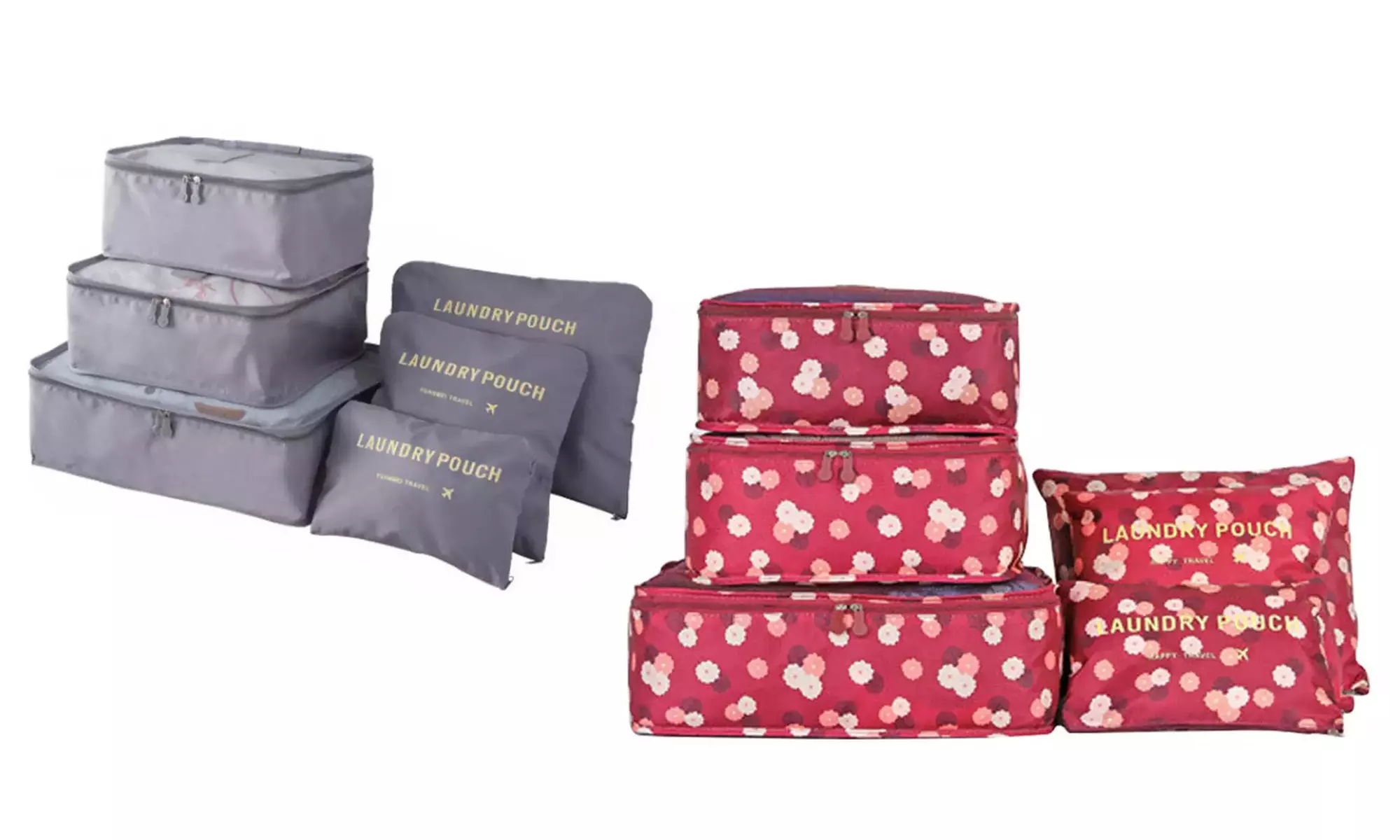 1x oder 2x 6er-Set Gepäck-Organizer