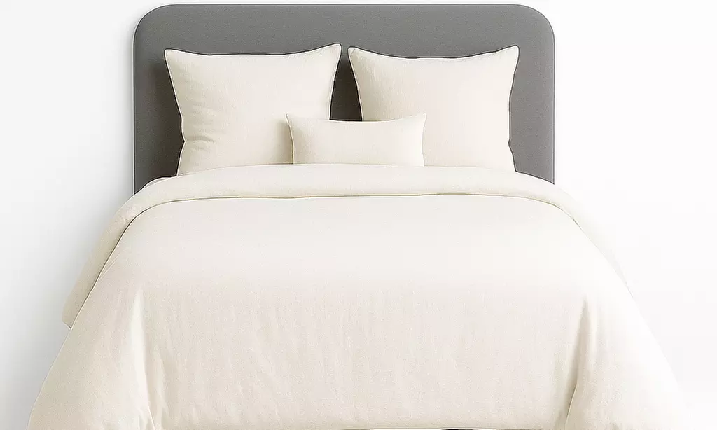 Parure de lit "Uni" micro lavée