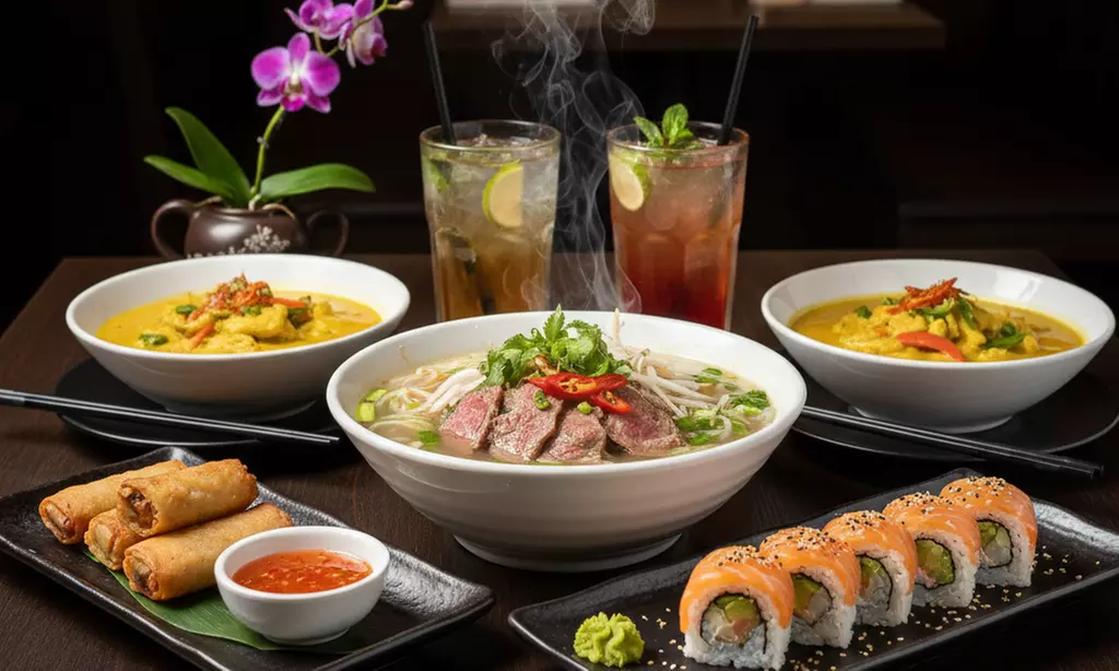 Aromatischer Genuss: Asiatisches 2‑Gänge-Menü oder Sushi-Menü inkl. Getränk für 1-2 Pers. (bis zu39% sparen) - Primary Image