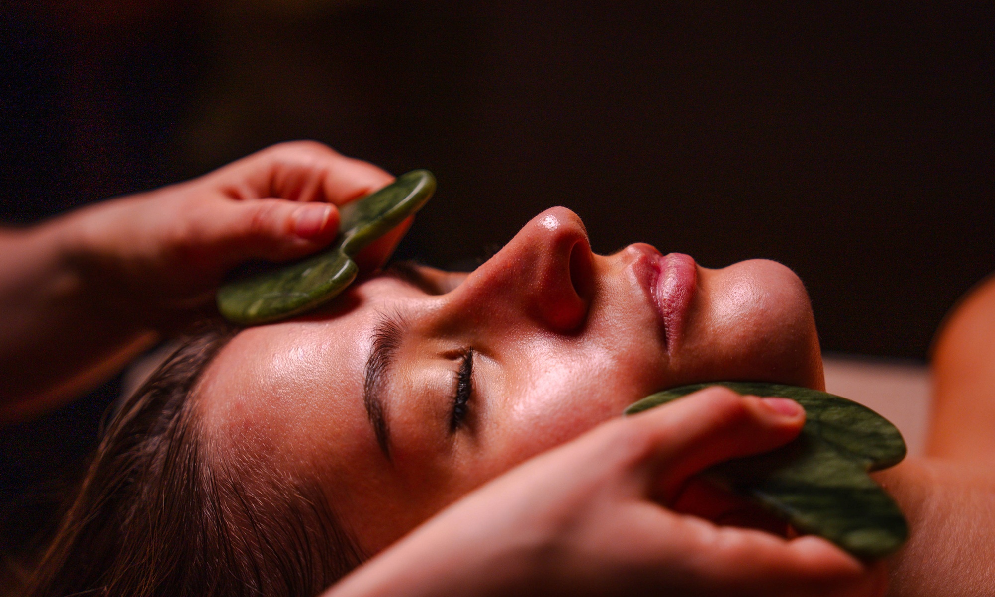 Kobido z maską aloesową lub Gua Sha albo masaż relaksacyjny twarzy