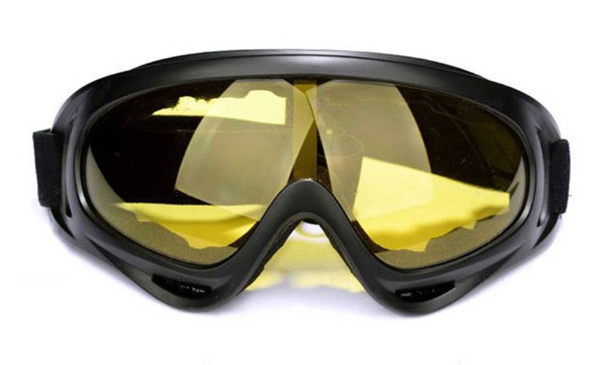 Image 4: Mens Womens Ski Snow Goggles Anti Wind Fog Dust UV Helmet Sunglasses Glasses