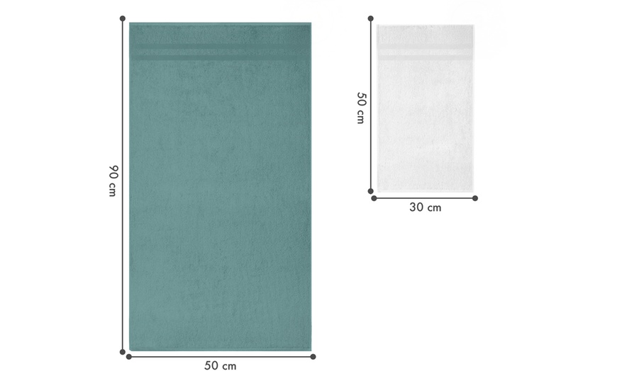 Image 18: Lot de 6 serviettes éponge