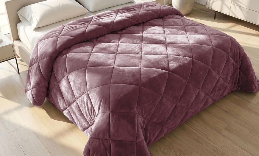 Image 25: Trapunta in velluto Irina