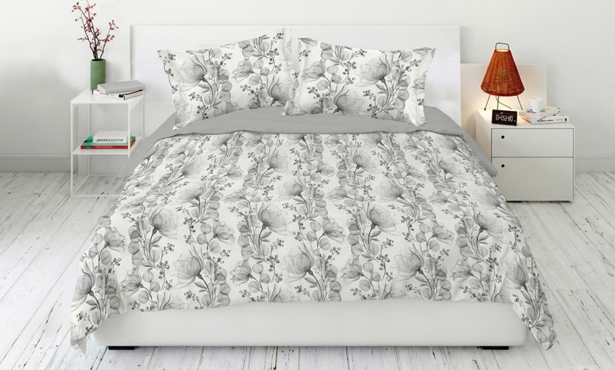 Image 8: Parure copripiumino matrimoniale in 100% raso di cotone Made in Italy