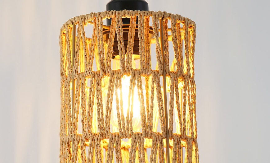 Image 8: Living And Home Limited Black Floor Lamps, Various Heights and Shades