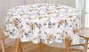 Ruvanti 70-inch Stain-Resistant Cotton Round Tablecloth