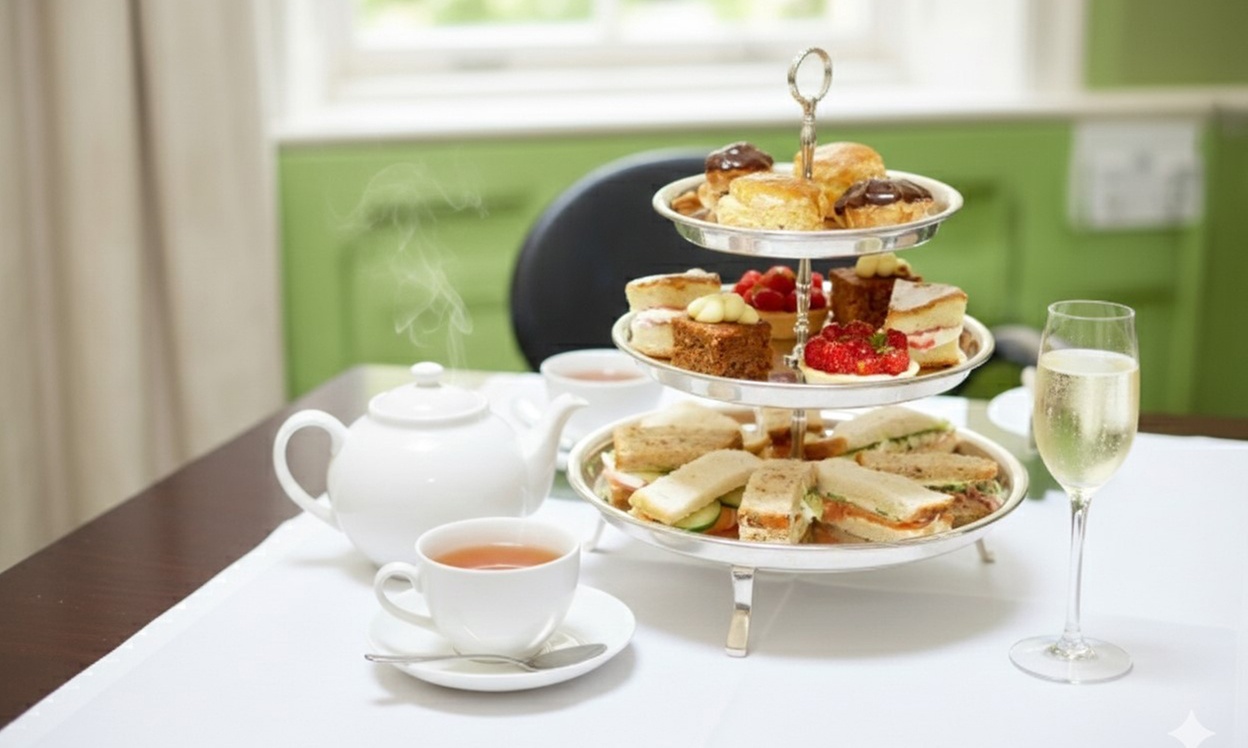 Freshly Brewed Tea & More with Classic or Sparkling Afternoon Tea