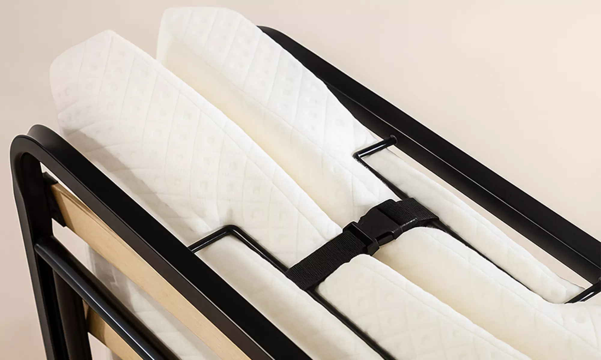 Klappbett 90 x 200 mit Memory-Schaum-Matratze - Klappbar & mobil