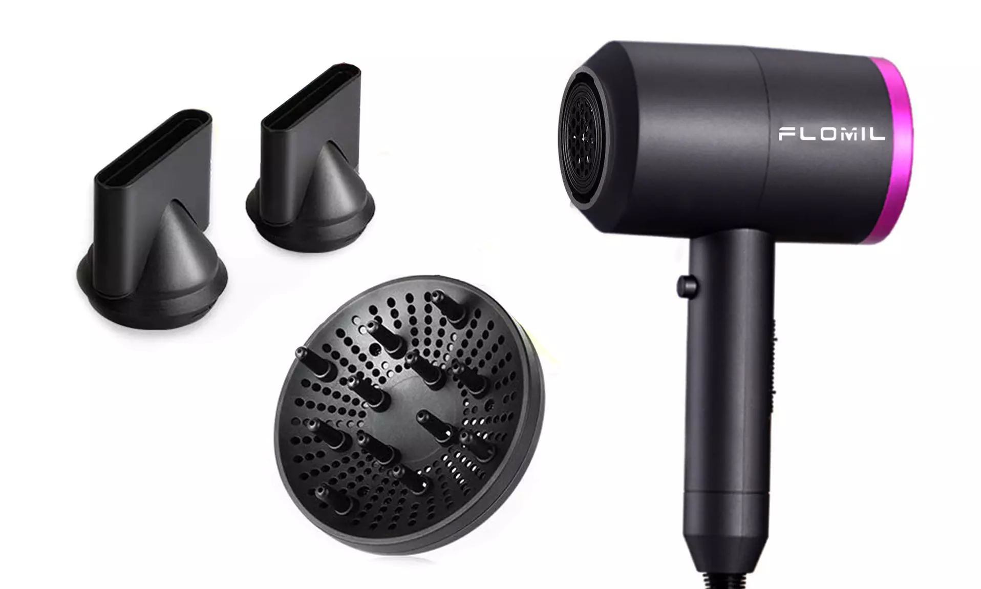 2-Speed and 3-Temperature Control Negative Ion Blowdryer Hair Dryer - Second Medium