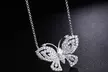 Adjustable Crystal Butterfly Necklace Made With Crystals From Swarovski - Second Medium