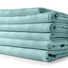 Image 2: 1800 Count Bamboo Feel Dobby Stripe Sheet Set Deep Pockets 4 Piece Set