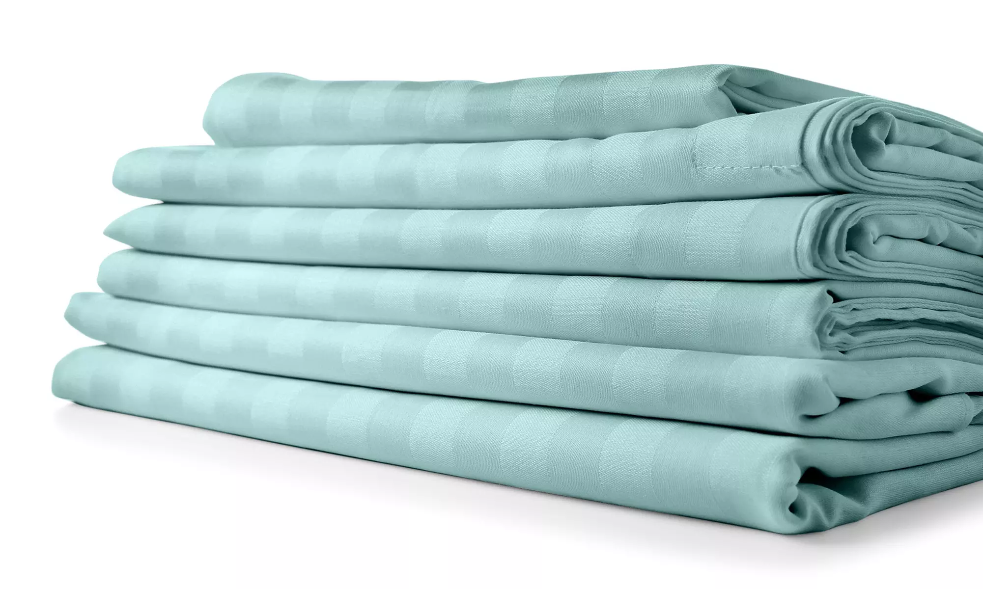 1800 Count Bamboo Feel Dobby Stripe Sheet Set Deep Pockets 4 Piece Set