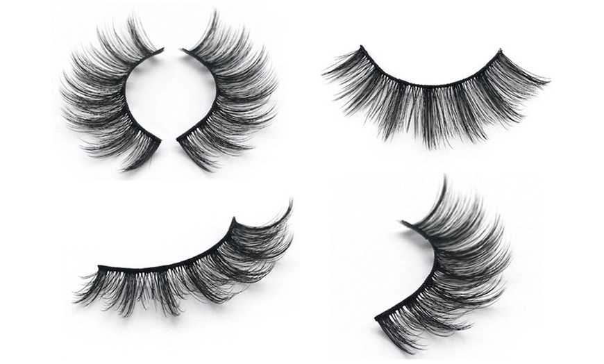 Image 3: 10 pairs 3D Mink Eyelashes Natural Long false Eyelashes Extension 14-15mm