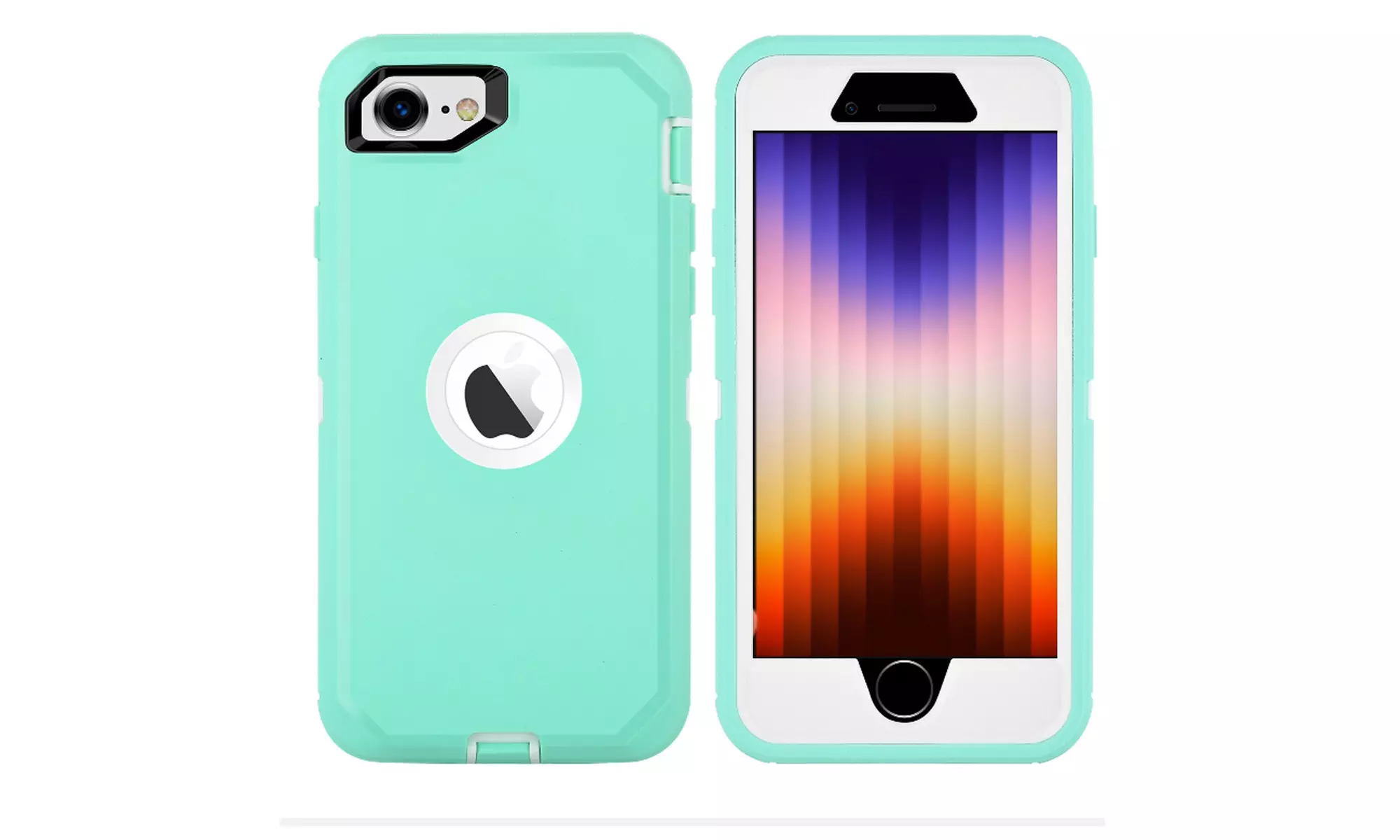 Case For iPhone SE 3rd Gen 2022 Shockproof Heavy Duty Built-in Screen Protector
