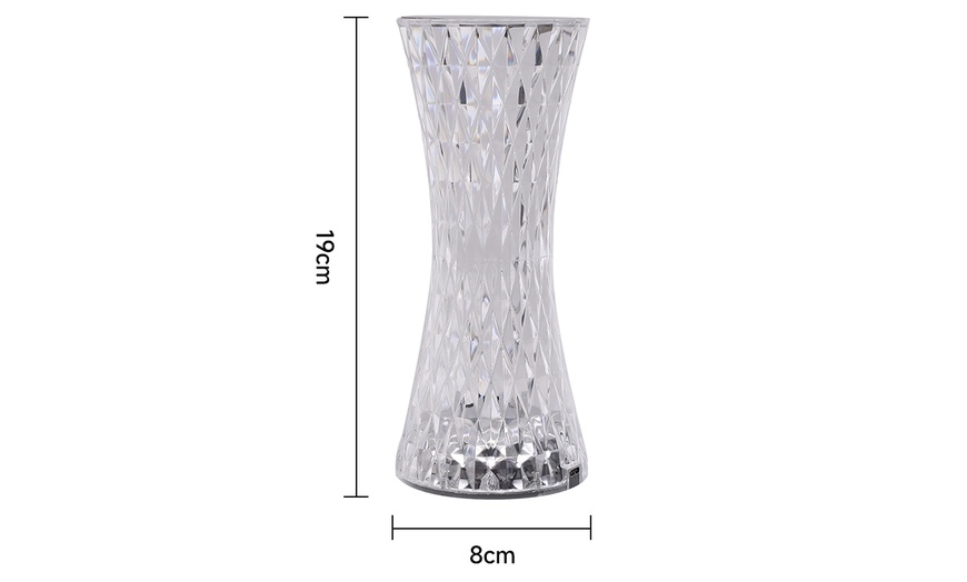 Image 19: Living And Home Transparent Faceted Night Lamp