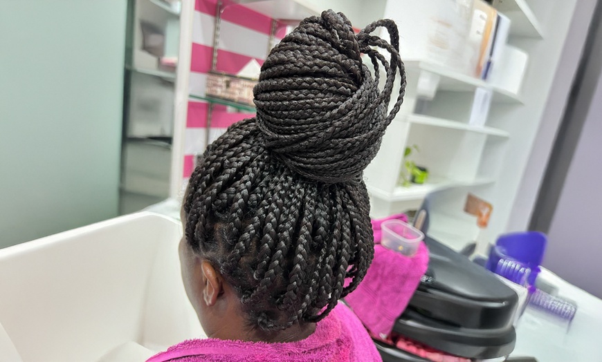 Image 4: Big, Medium or Small Braids with Hair Wash and Blow Dry