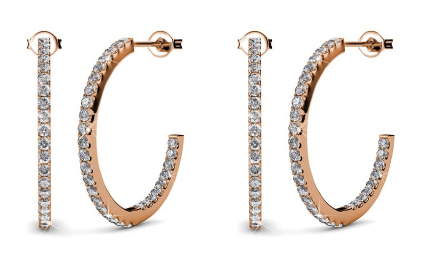 Image 7: 1x, 2x oder 3x Damen-Ohrringe mit österreichischen Kristallen