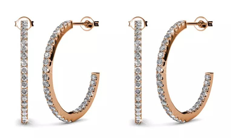 1x, 2x oder 3x Damen-Ohrringe mit österreichischen Kristallen