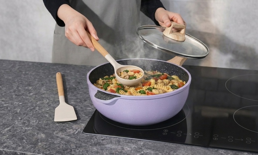 Image 5: Cocotte avec couvercle, batterie de cuisine de 6 ou 13 pièces