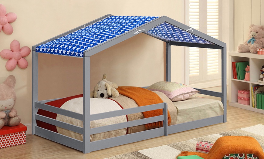 Image 3: Crewkerne 3ft Wooden House Style Bed