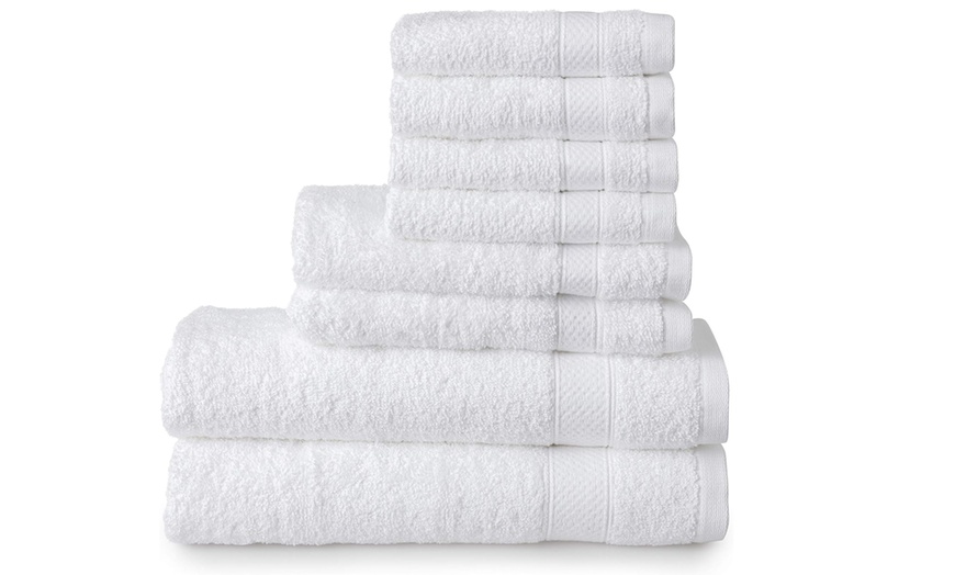 Image 2: 8-Piece Welhome 100% Cotton Towel Bale