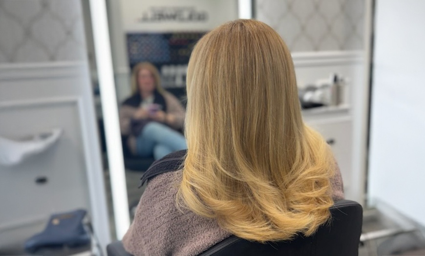 Image 3: Women's Blowout or Haircut + Conditioning + Opt Style & Single Process