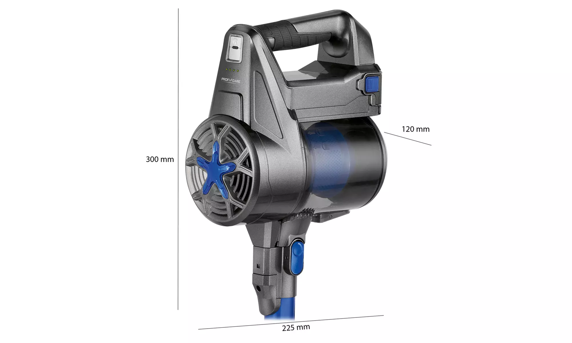 Proficare 2-in-1 Akku-Hand- und Bodenstaubsauger
