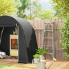 Image 3: Outsunny Portable Garden and Bike Storage Shed