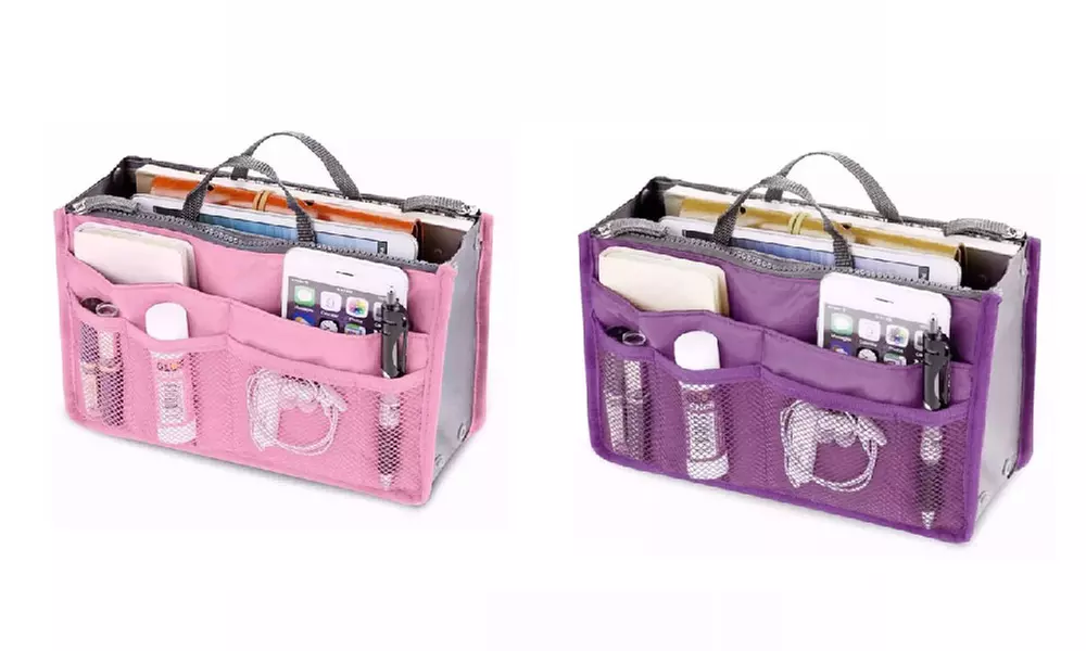 1 o 2 borse organizer da viaggio per cosmetici