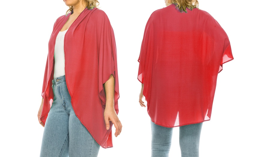 Image 3: MOA Collection Women's Loose Fit Cardigan Sweater