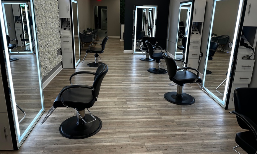 Image 4: Partial or Full Highlight Package with Haircut, Blow Dry, and Styling