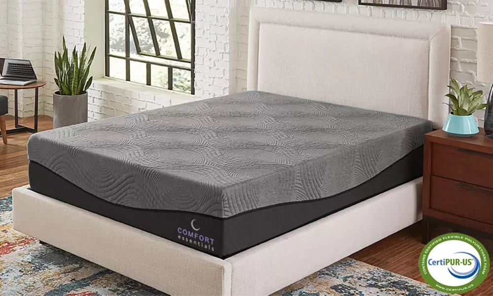 Comfort Essentials Ebony 14" Ebonite Memory Foam Mattress - Primary Image