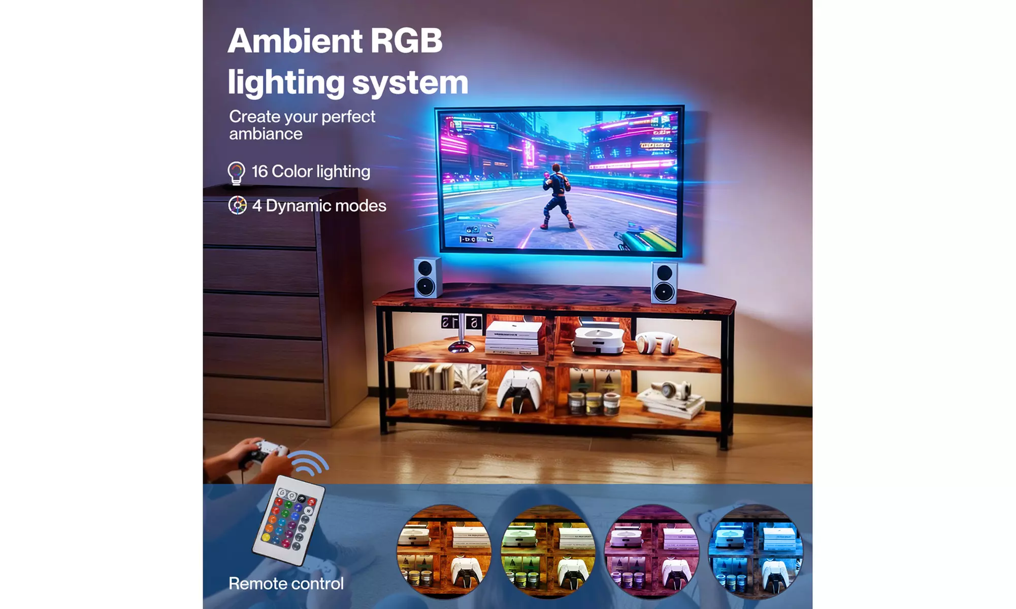 Levede Contemporary Entertainment Units and Media Consoles