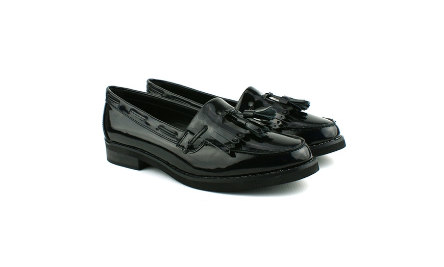 Image 3: Women's Loafer Moccasin Shoes