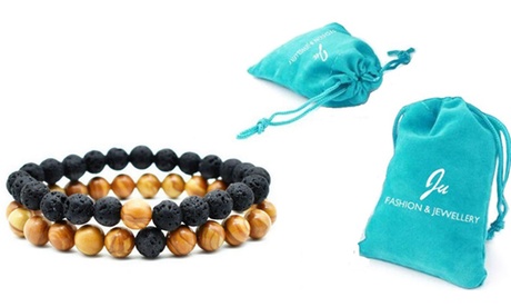 1 o 2 set di 2 bracciali Hugo per lui e per lei