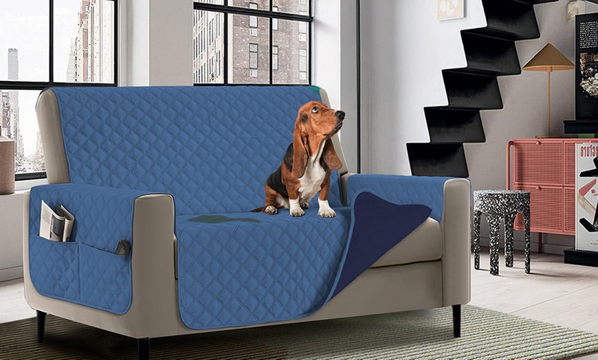 Image 1: Waterdichte, vlekbestendige en gewatteerde bankhoes