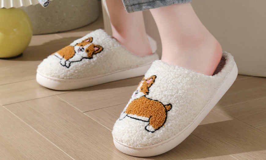Image 22: Pet-Themed Holiday Slippers