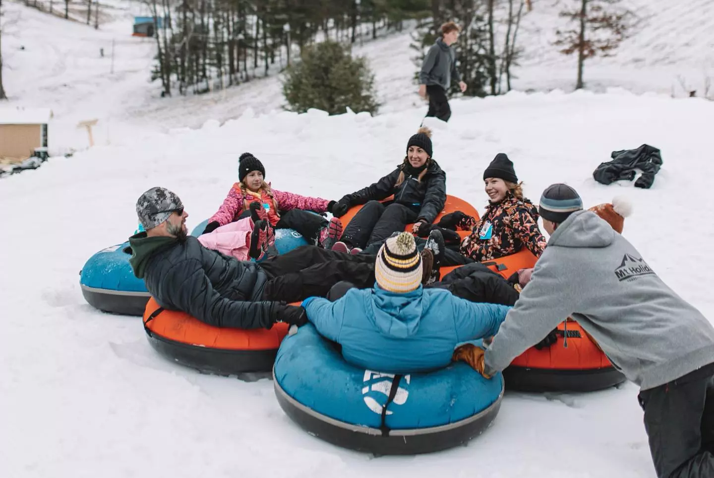 Snow Tubing Thrills – No Climbing, Just Fun at Mount Holiday