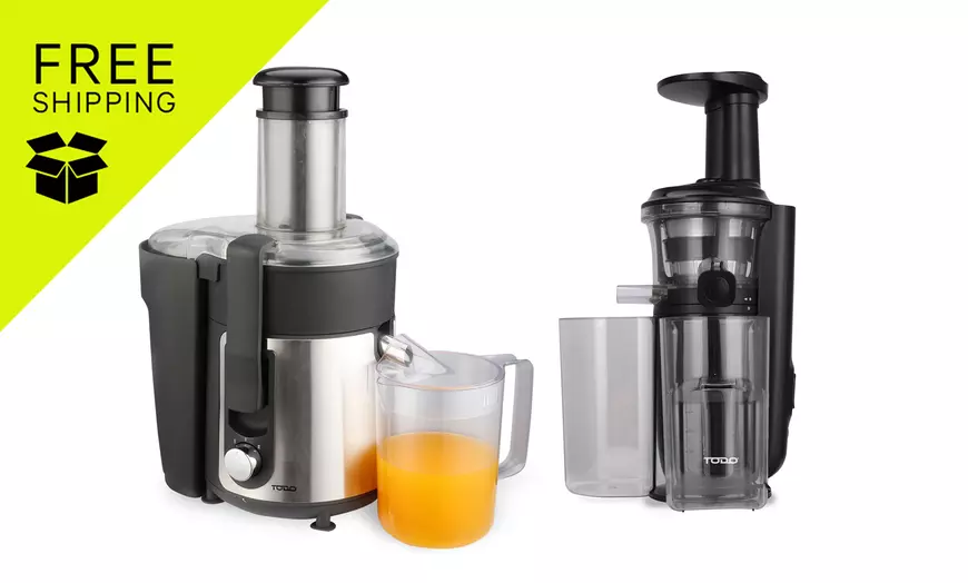 Image 1: 800W Stainless Steel Juicer / Electric Juice Extractor 1L Jug Glass
