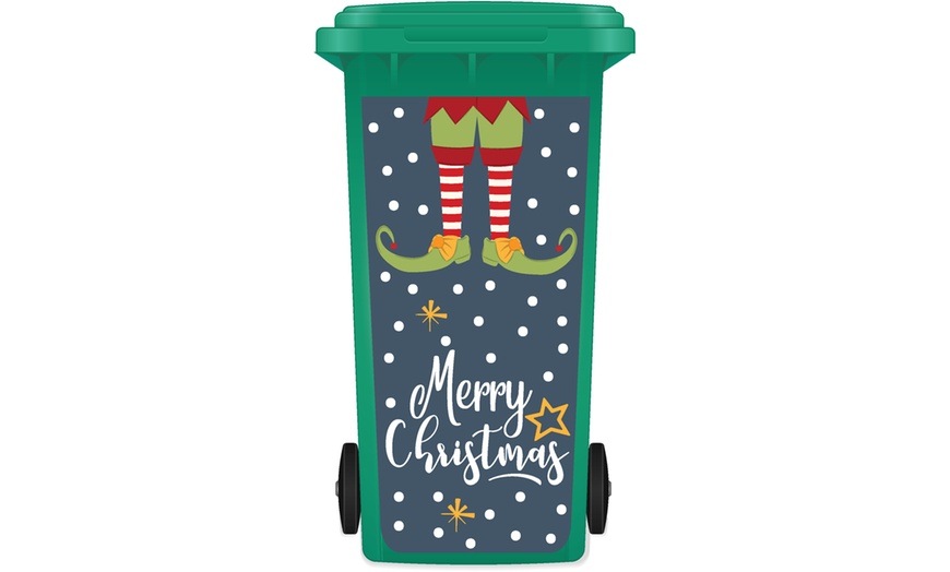 Image 4: Christmas Wheelie Bin Sticker