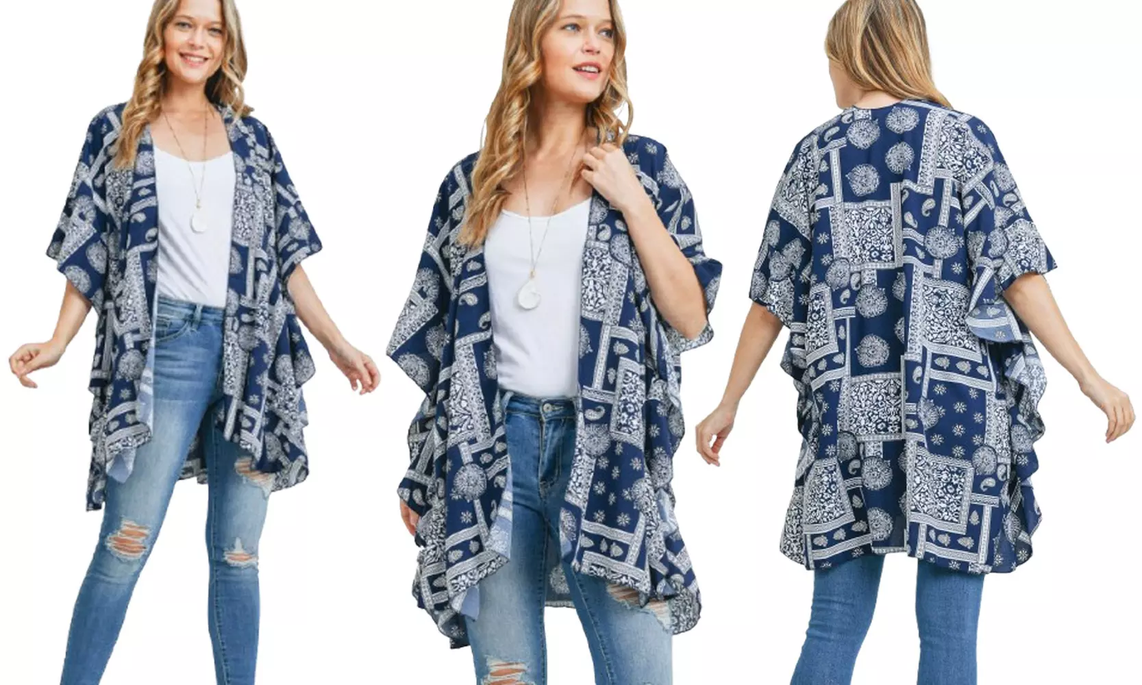 Women's Spring and Summer Kimono and Vest Collection