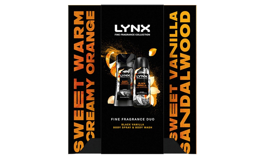 Image 2: Up to Four Lynx Black Vanilla Duo Gift Set of Body Spray and Wash